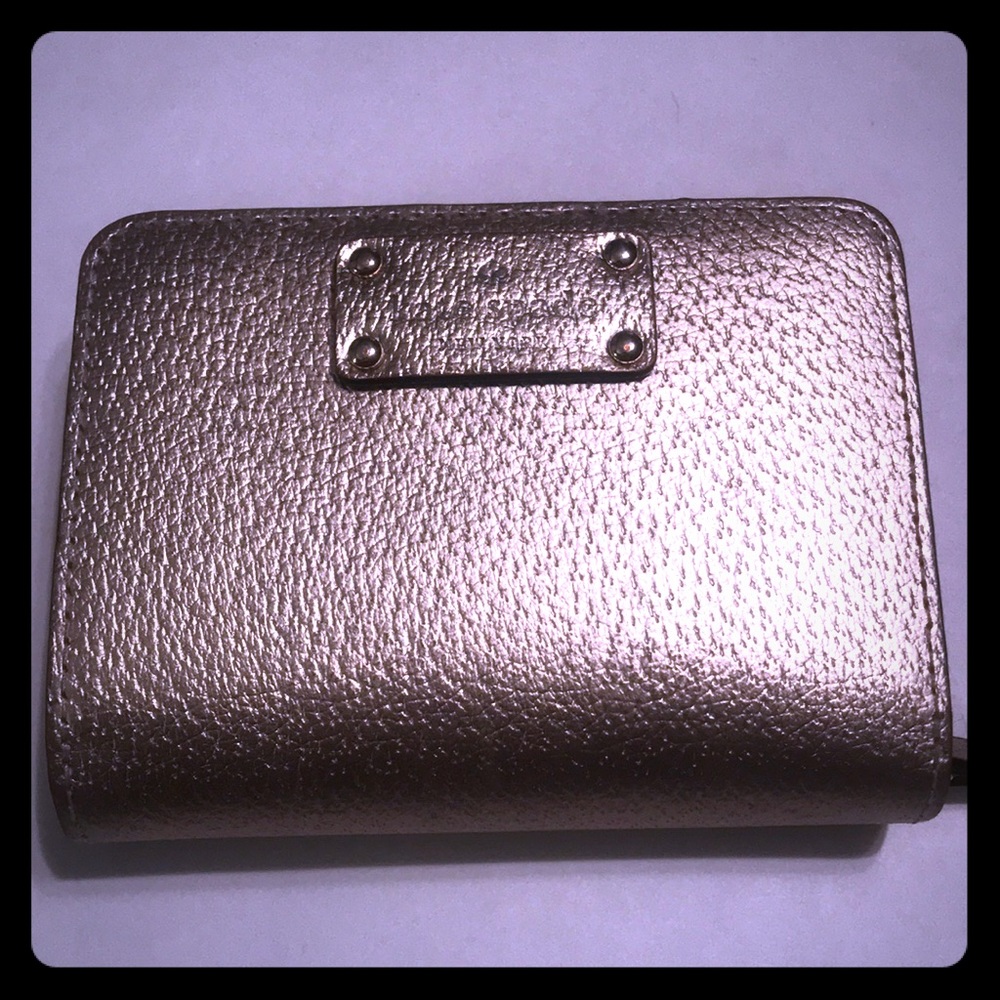 Kate Spade gold/blush wallet